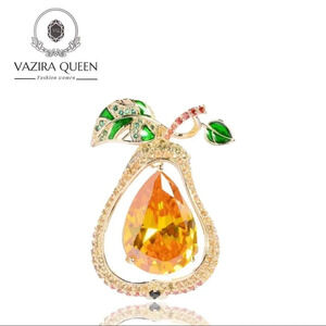 VQ Pear Brooch